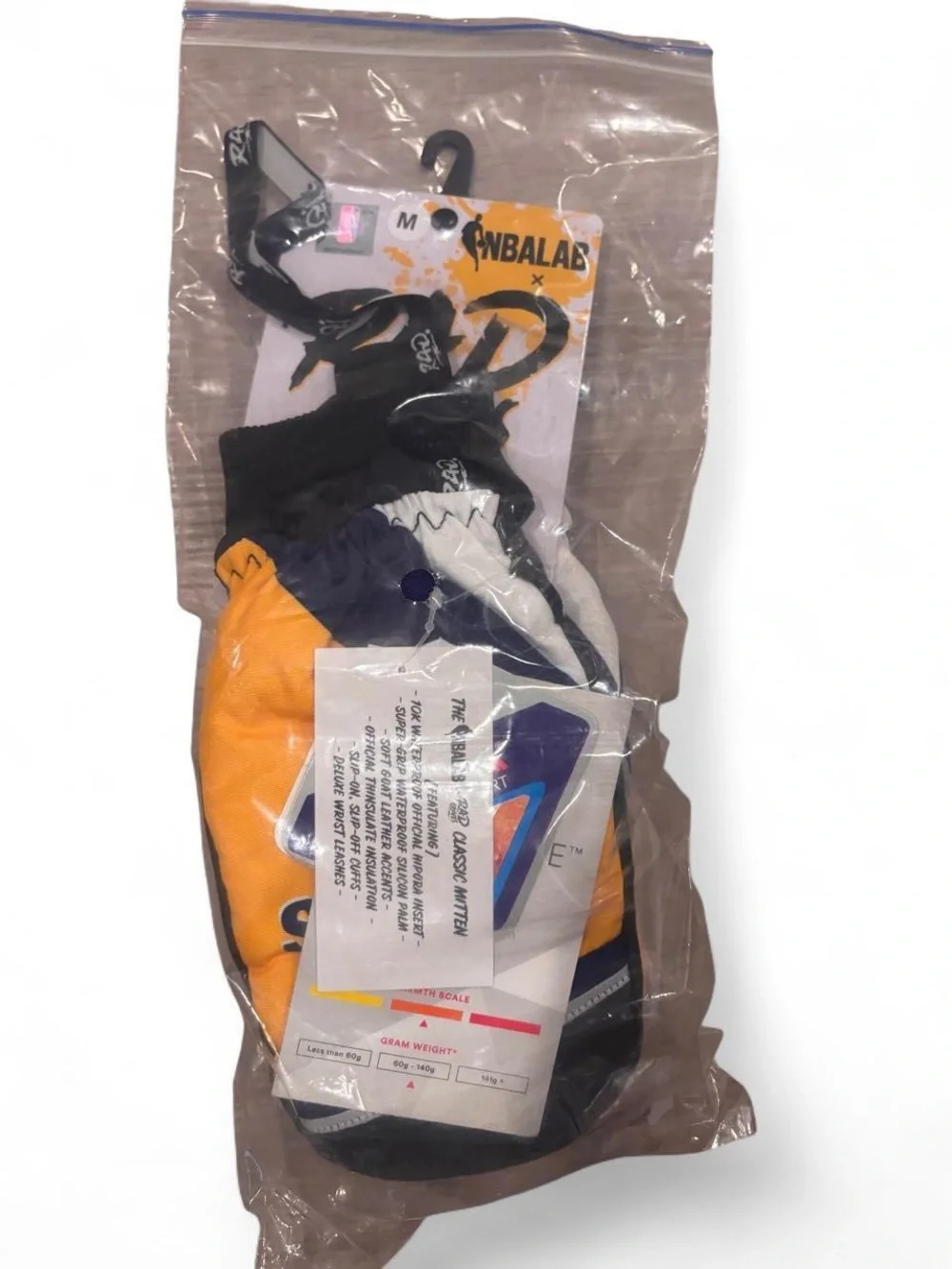 Indiana Pacers Classic Snow Mittens Size M
